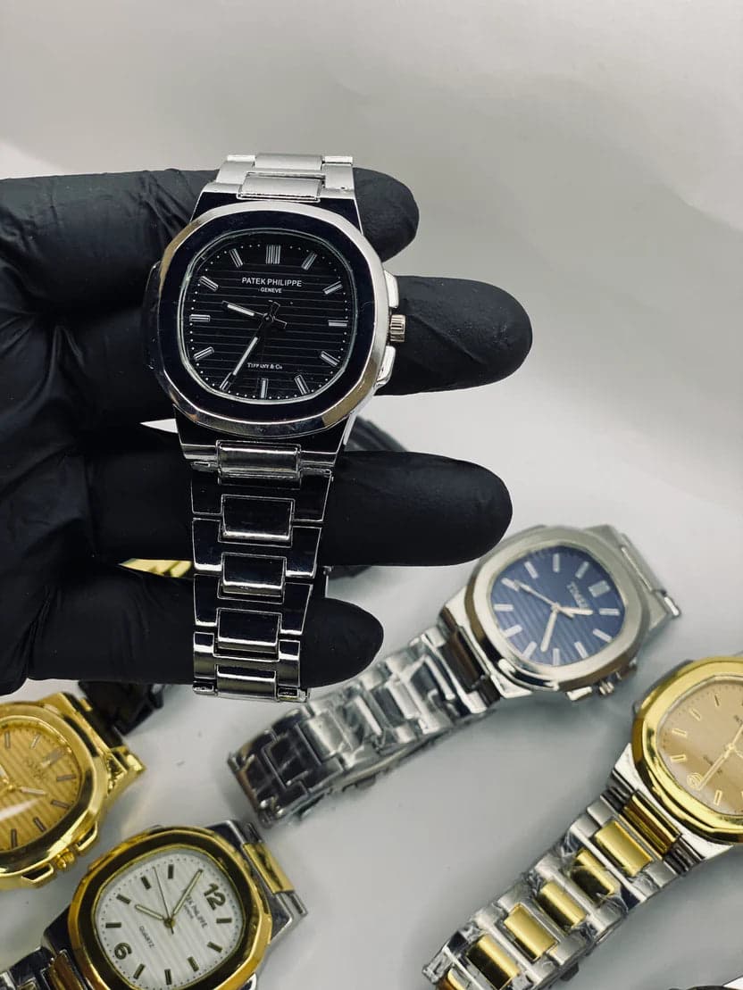 Luxury Men's Square Steel Watch – Chain Strap | Free Delivery