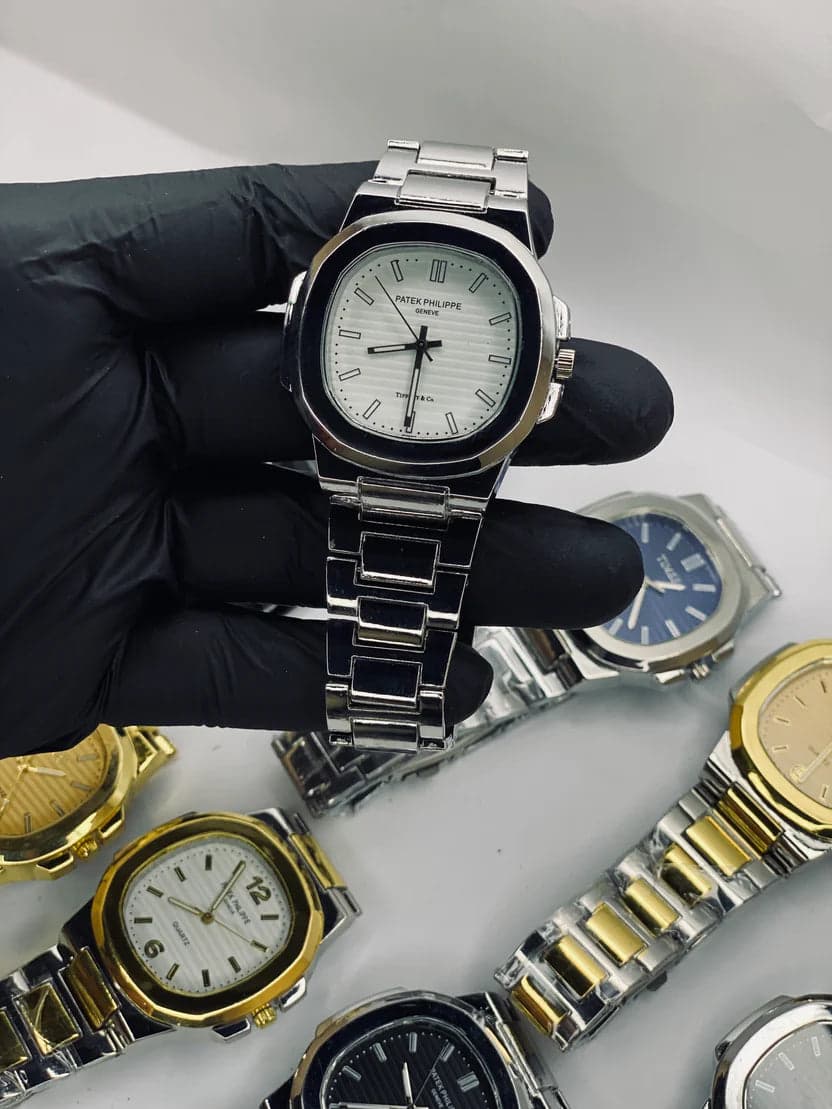 Luxury Men's Square Steel Watch – Chain Strap | Free Delivery